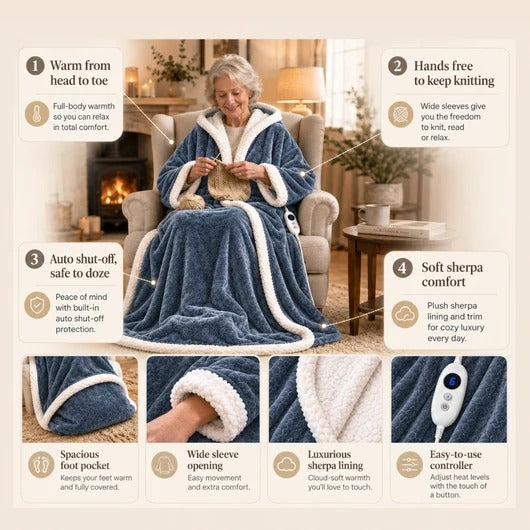 Toesty Heated Dressing Gown